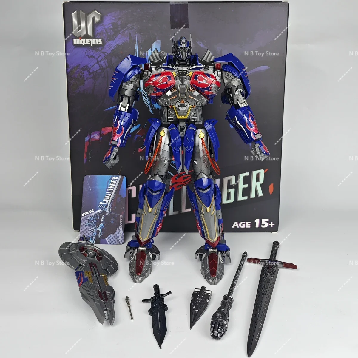 Brinquedos exclusivos OP Color UT R02 R-02 Knight CHALLENGER Transformação Filme 5 Figura de ação Brinquedos colecionáveis