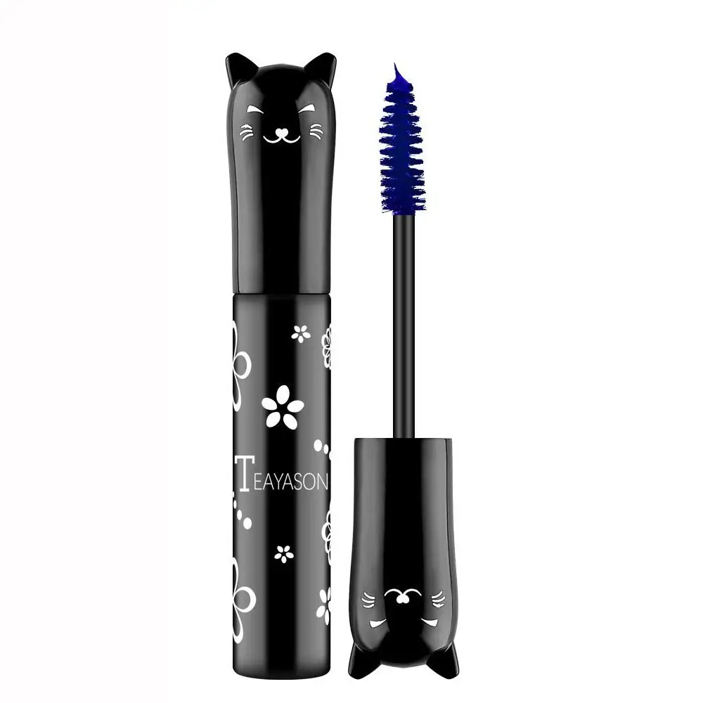 

Beauty 6 Colors Kitten Mascara Waterproof Lash Lift Curling Thick Eyelashes Lengthening Fluffy 4D Silk Fiber Mascara Women