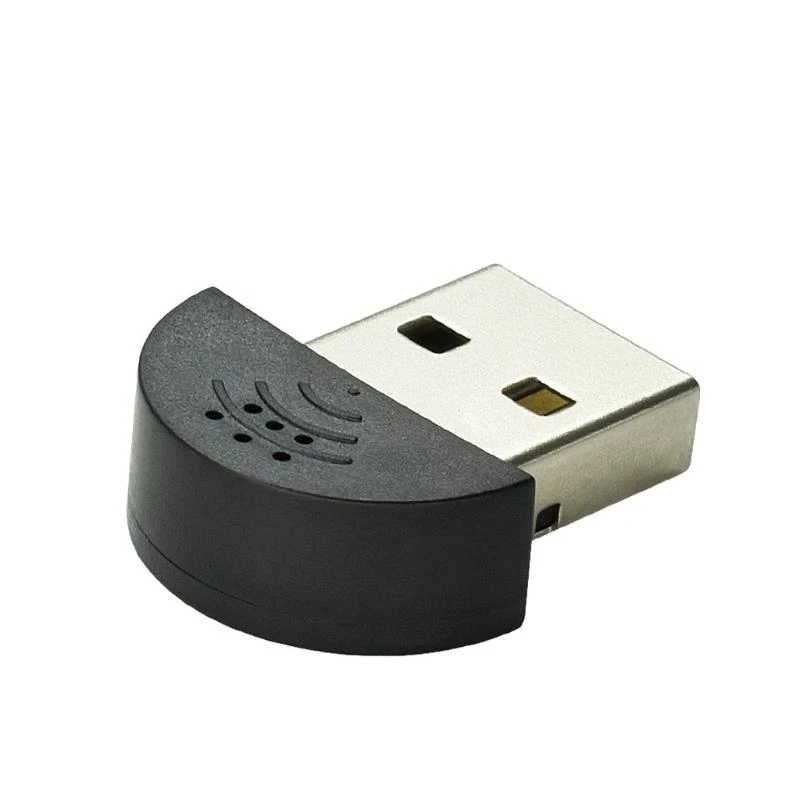 U55B Super Mini USB Computer Microphone Mic Smallest Home Adapter for PC Laptop Desktop Chatting, Recording, FaceTime