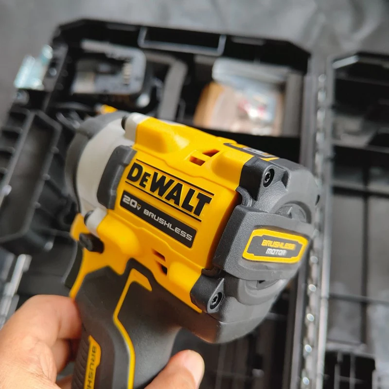 DEWALT DCF922 DCB203 Impact Wrench 20V 2.0Ah Battery Sets Brushless Variable Speed Electric Tool With 57MM Drill Bits 5PC