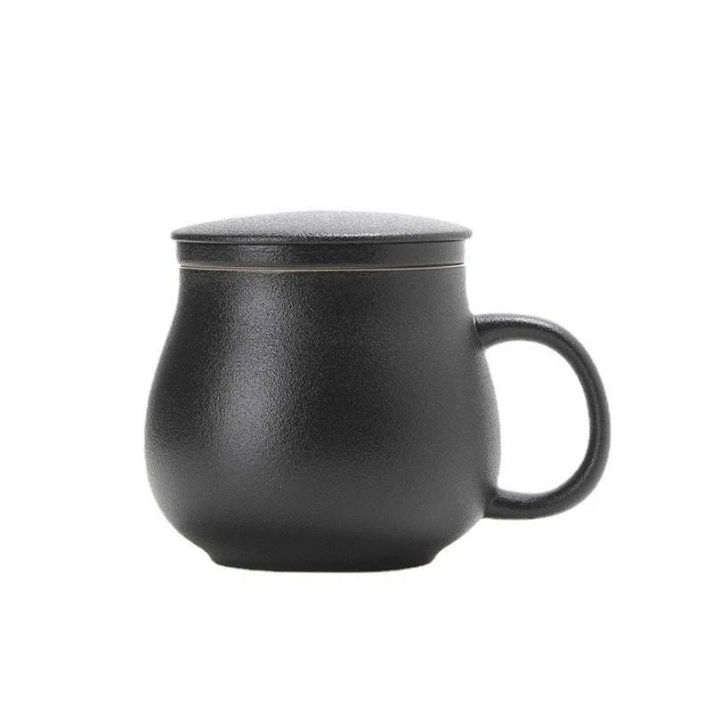 

Tea cup tea separation household ceramic mug with lid filter office teacup personal water