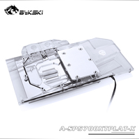 Bykski A-XF5700XTBW-X GPU Water Cooling Block for XFX RX 5700 XT Thicc II Ultra