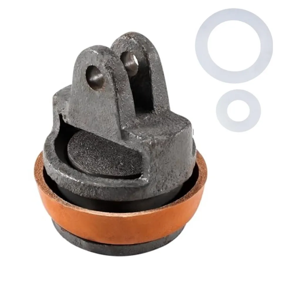 75 Type Replacement Piston with Leather Seal Gasket for Hand Pumps Cast Iron Design for Extended Pump Lifespan