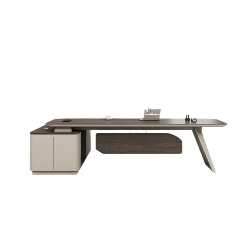 Painted computer boss desk simple modern president manager desk and chair combination large desk office wholesale
