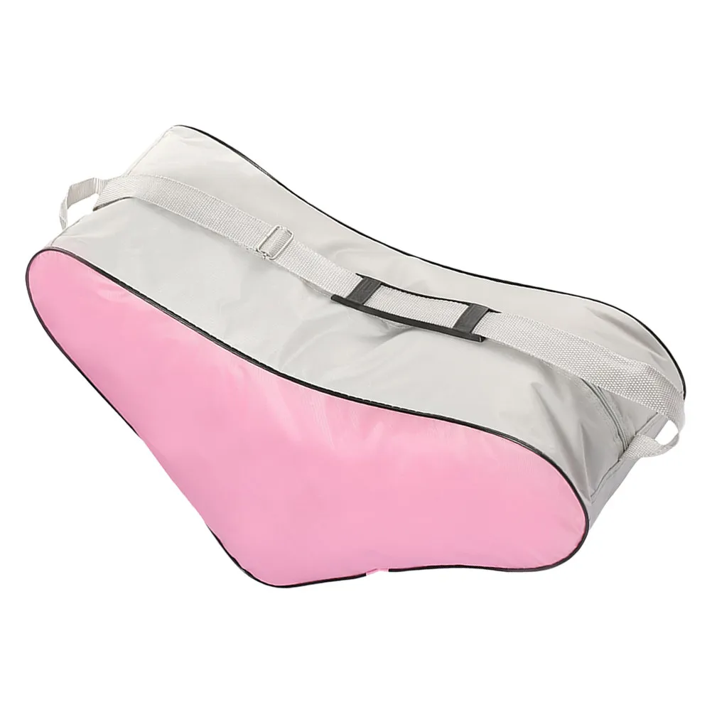 

Roller Skate Pouch Triangular Design Sturdy Handles Adjustable Shoulder Strap Carry Bag for Inline Skating Sports