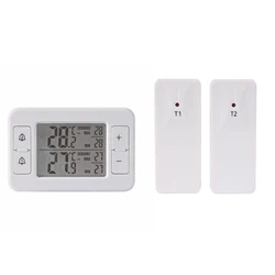 Electronic Refrigerator Freezer Thermometer Temperature Measuring Device Indoor Outdoor Household Remote Sensor LCD Temp Meter