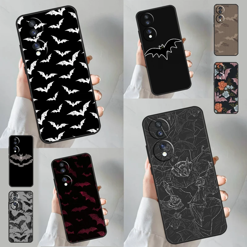 Goth Vampire Bat Gothic Funda For Honor Magic 6 Lite 5 Pro 50 70 90 Honor X8a X8b X6 X7 X8 X9 X6a X7a X9a X9b Case