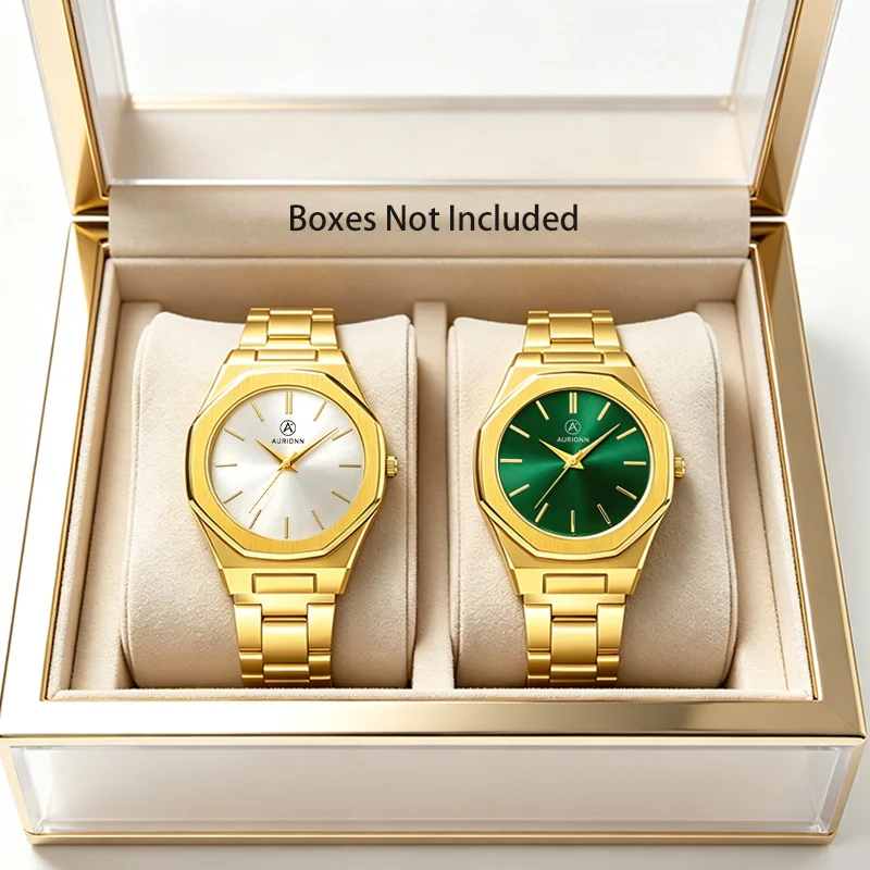 Men's Round Watch Combination, Fashionable Business Casual Retro Style, The Best Gift for Friends, Fathers, and Boyfriends