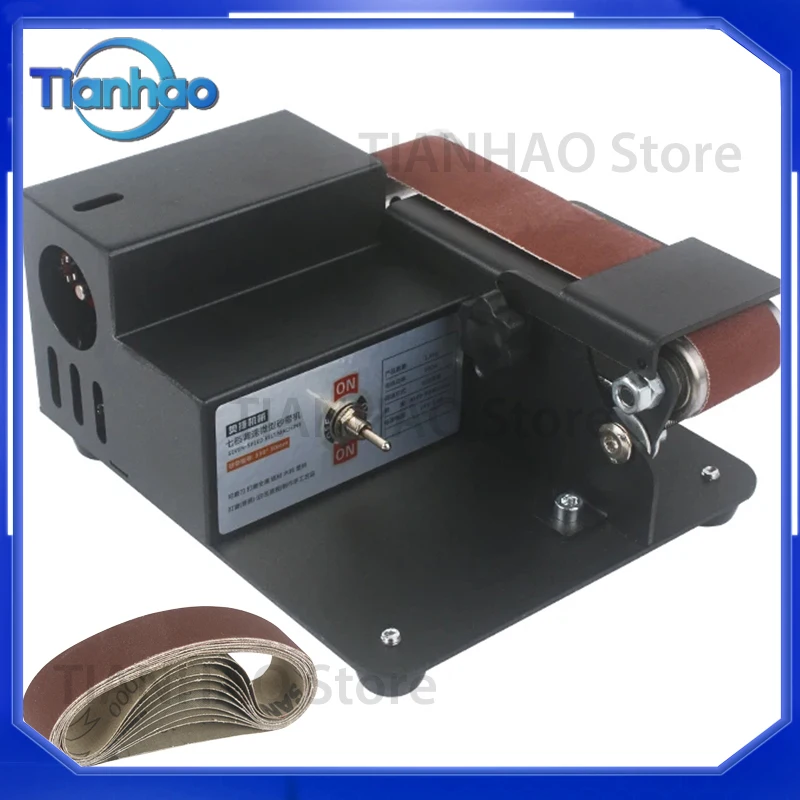 Mini Electric Belt Machine for DIY Multifunctional Polishing Grinder Electric Knife Grinder Sharpener Edger
