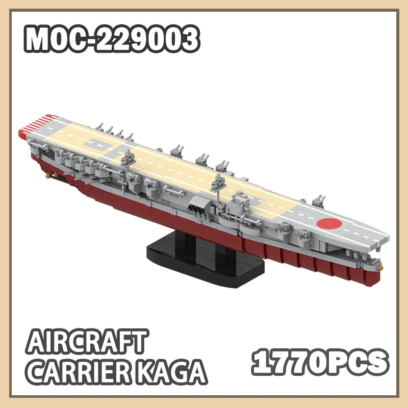 

Kaga 1770PCS Building Block Model Brick Military War Super Warship Toys DIY NEW Set Creative Gifts MOC-229003