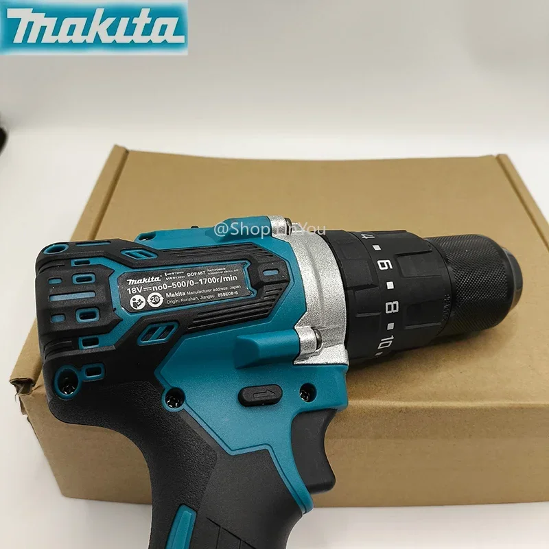 makita-rechargeable-hand-drill-ddf487-13mm-suitable-for-18v-lithium-battery-with-led-light-bare-machine