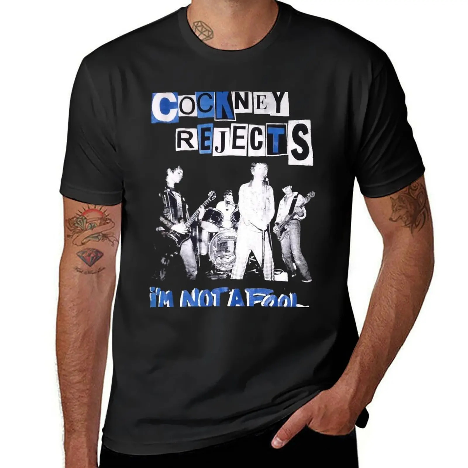 COCKNEY REJECTS - MUSIC T-Shirt Short sleeve tee quick drying mens white t shirts