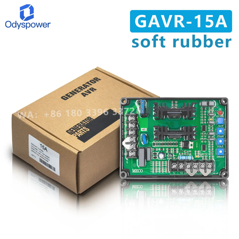 Universal GAVR-15A Generator AVR Automatic Voltage Regulator Stabilizer AC 3 Phase Brushless Diesel electric Control Board