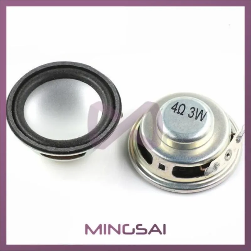 2PCS/Lot High Quality Speaker Horn 3W 4R Diameter 4CM 5CM 40MM Mini Amplifier Rubber Gasket Loudspeaker Trumpet White