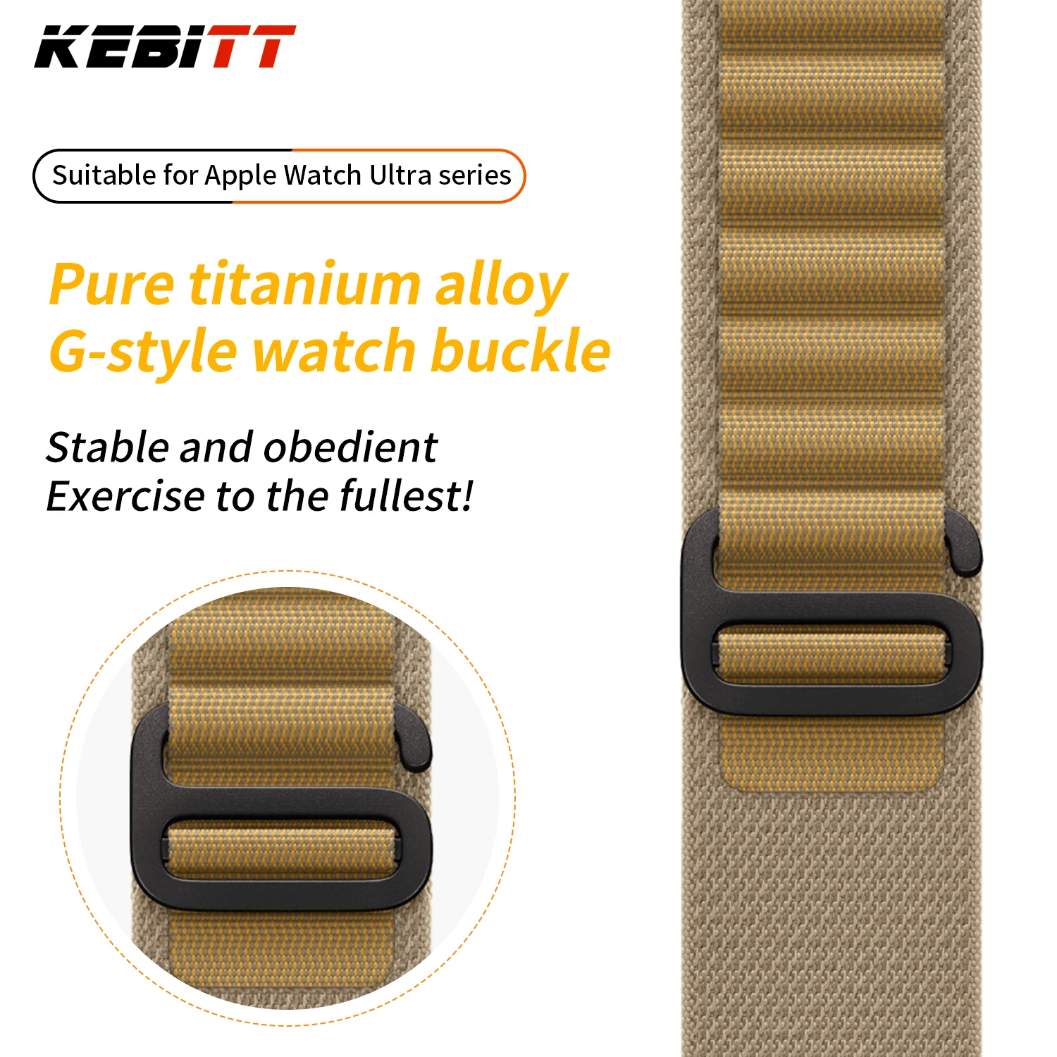 ケビット 新型 高品質 ナイロンストラップ アルパインループ Apple Watch シリーズ 11 10 9 8 7 SE Ultra 3 2 バンド iWatch 46 45 44 49mm コレア対応