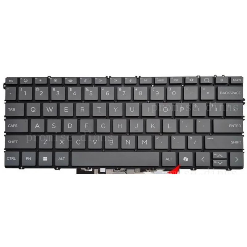M   for HP Envy x360 16-AC 16-AC0023DX 16-AD 16-AD0013DX 2-In-1 US Backlit Keyboard