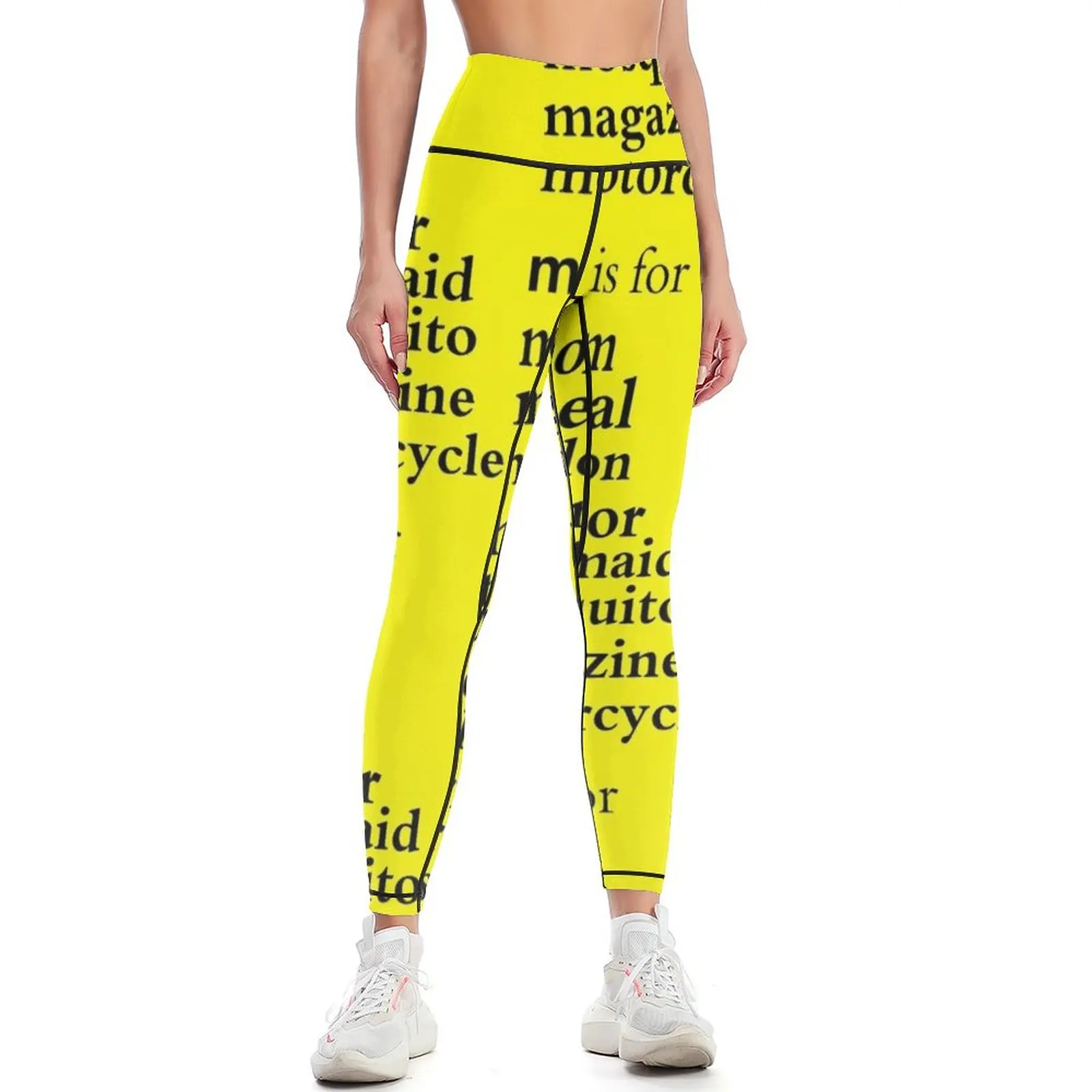 M is for : Alphabet a-z Words - Alphabet The L is for leg: a-z - Leggings joggers for legging gym Womens Leggings