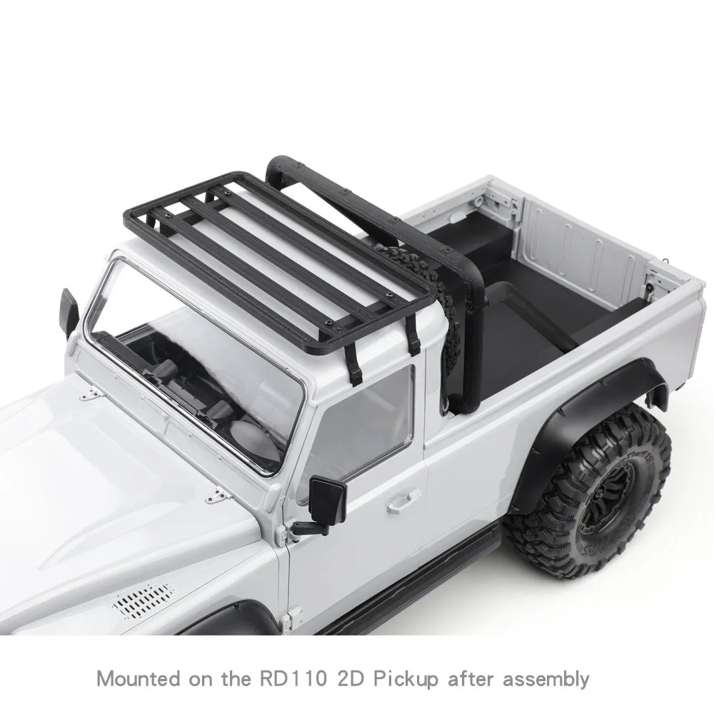 Pickup Truck Luggage Rack for 1/10 RC Crawler Car Traxxas RD110 2Doors Pickup Accessories