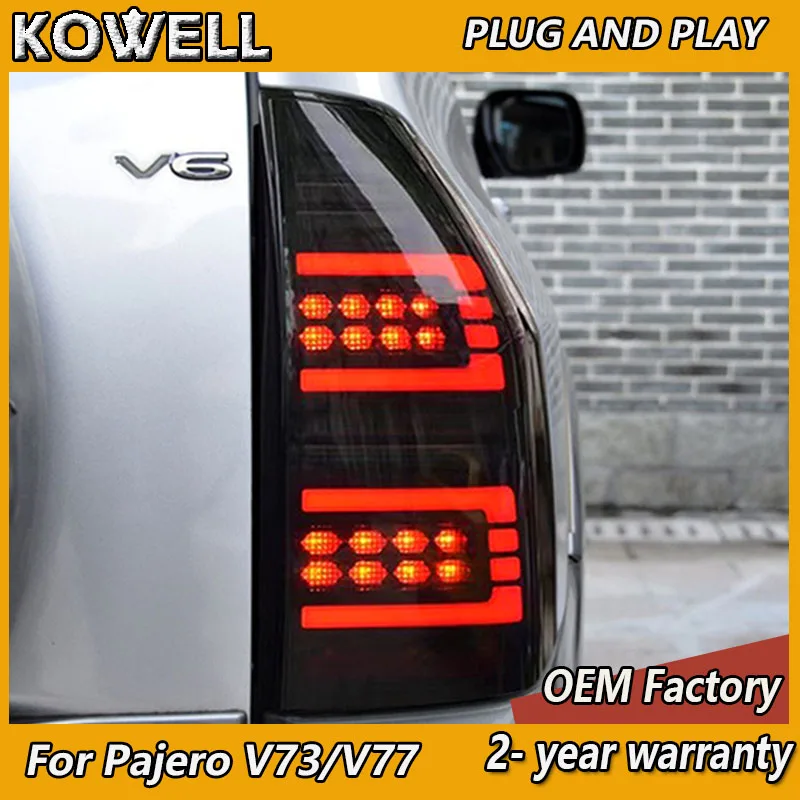 

Car Styling for Mitsubishi Pajero Tail Light 2004-2014 Pajero V73 Tail Light V75 V77 V87 Rear Lamp DRL+Brake+Park+Dynamic turn