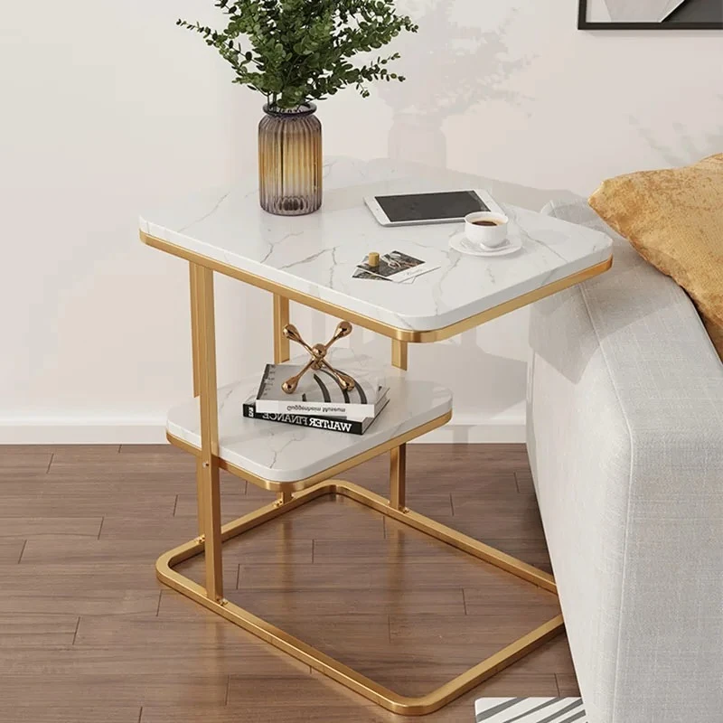

Nordic Minimalist Side Table Simple White Square Luxury Modern Side Table Wooden Bedroom Mesa Auxiliar Salon Furniture For Home