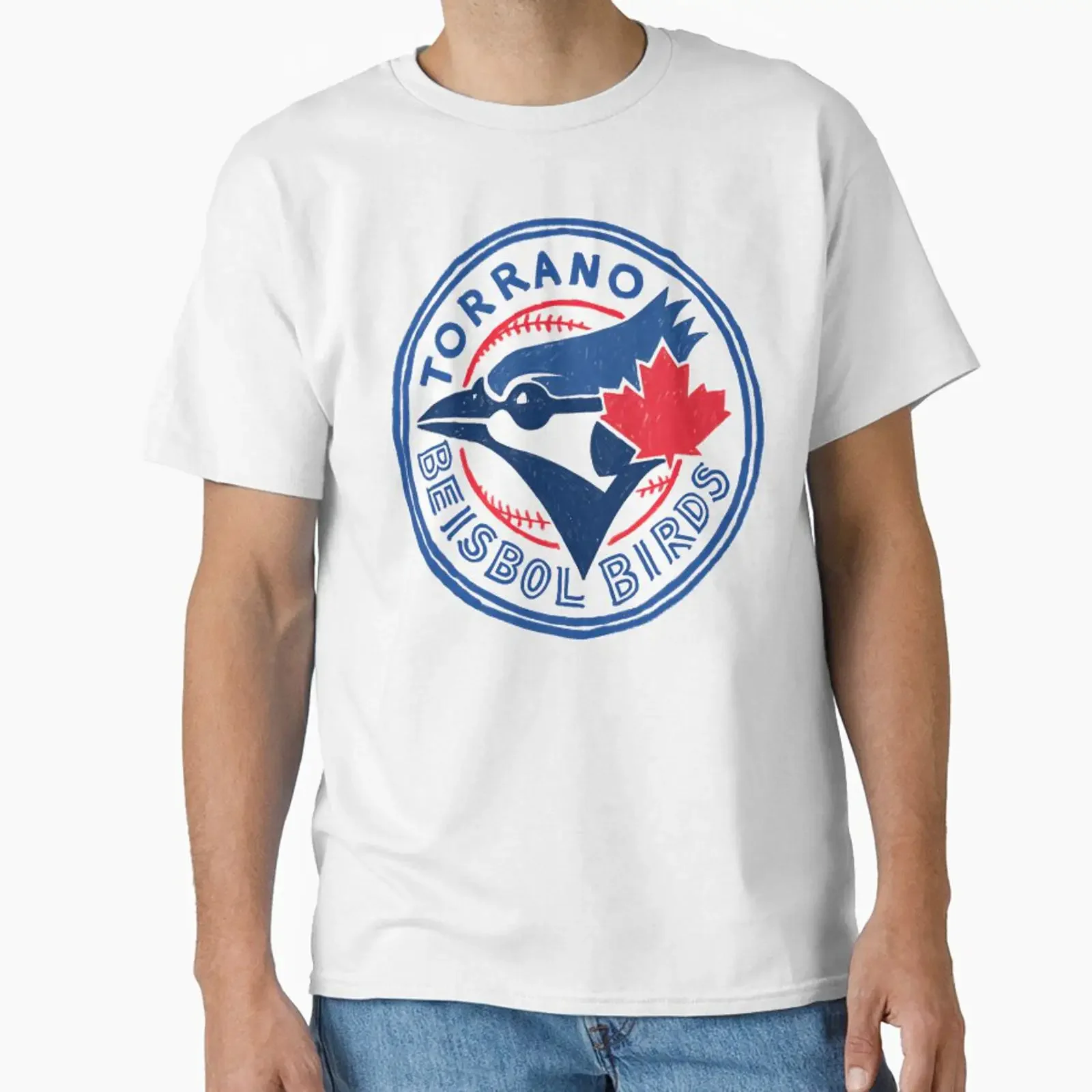 Torrano Beisbol Birds Toronto Baseball Logo parody designed and sold by ZERO MIND vintage Washed graphic Top For Everyday Wear