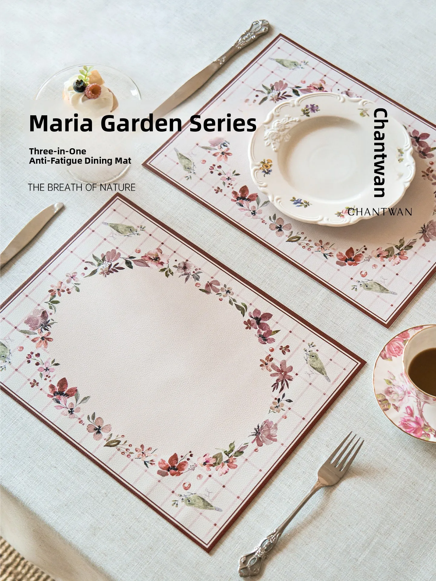 

Longjing Evening American Lightweight Waterproof Non-Wa Leather Dining Table Mat High-End Simple Western Dining Pad