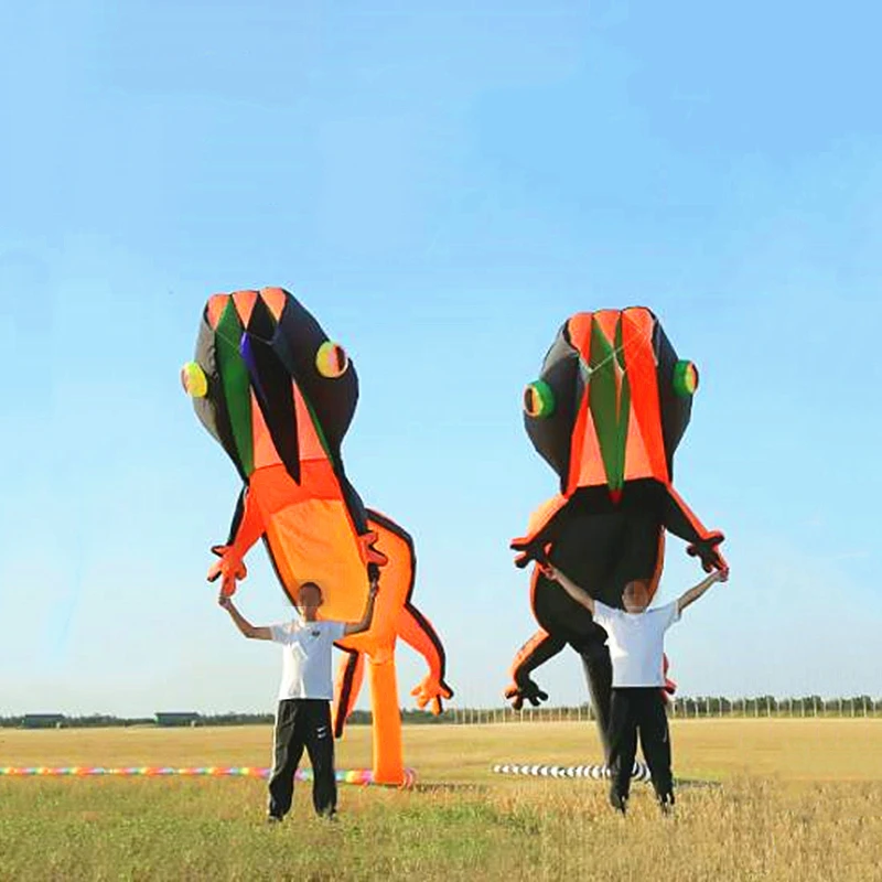 Large 14m gecko kites flying professional wind kites soft kites paraglider wing giant animal kite wind kites for seniors Tripod