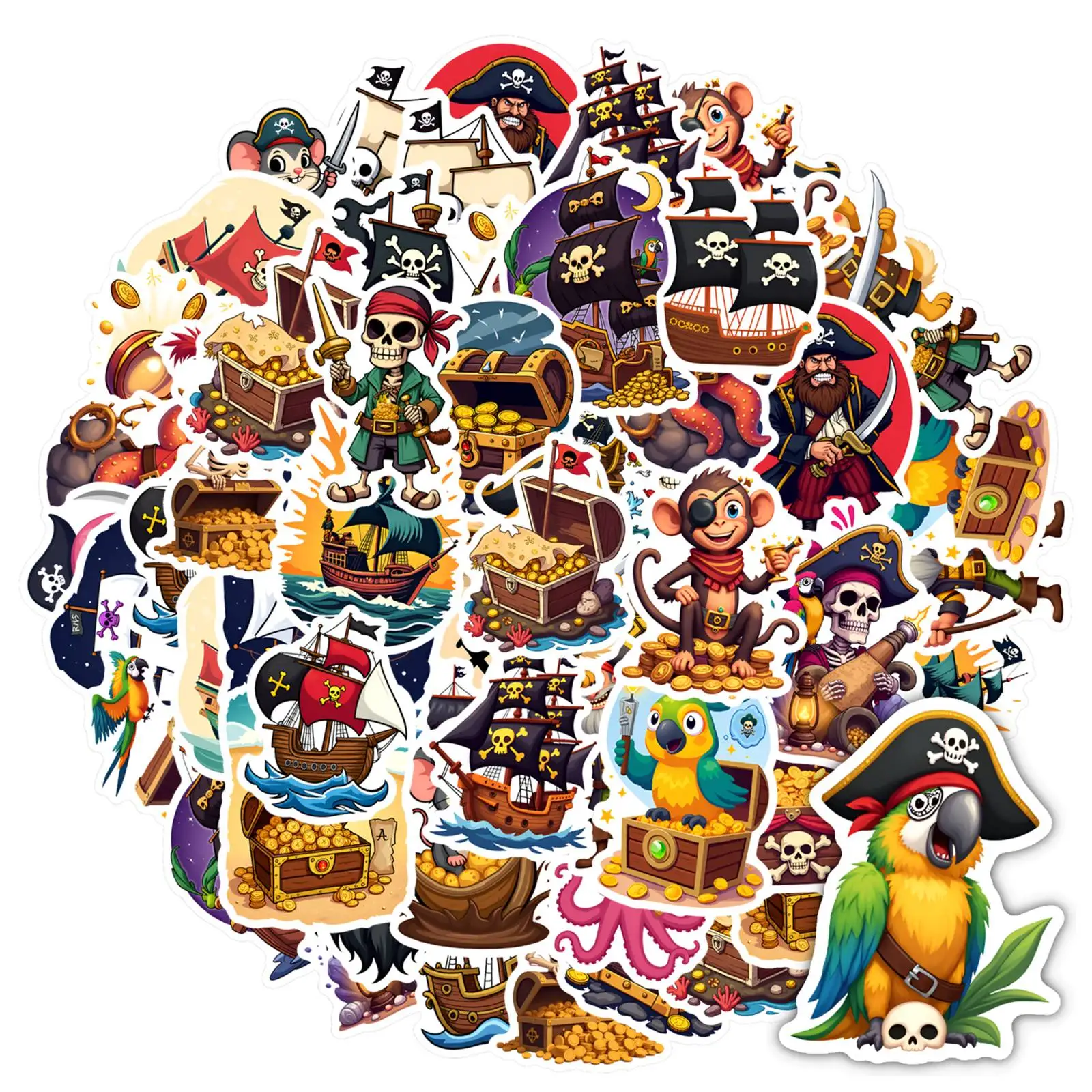 

35 шт.-50 шт., игривые морские наклейки, причудливые приключения, граффити, наклейки для DIY телефона, ноутбука, скрапбукинга, велосипеда