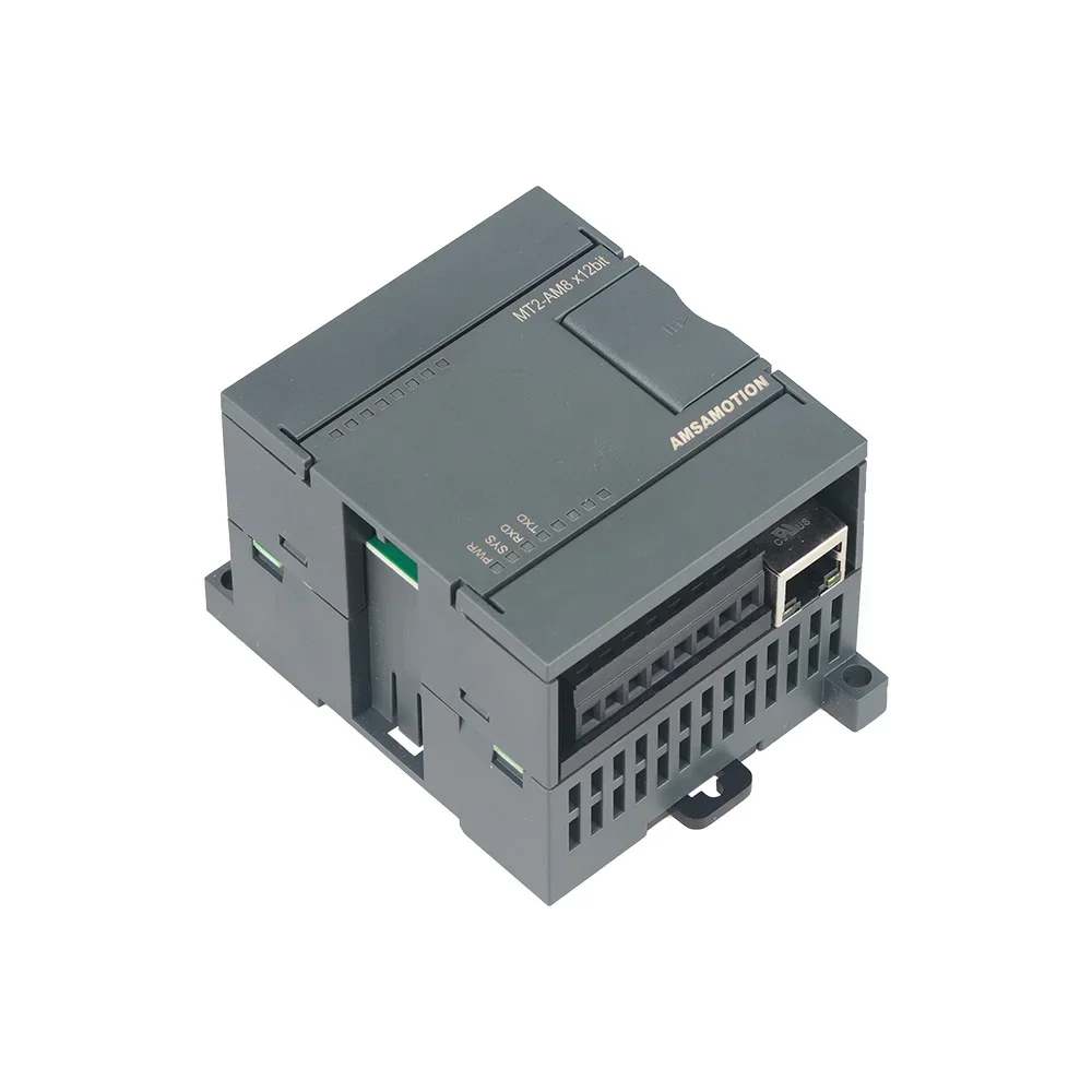 MT2-AM8 MT2-AE8 8AO PLC Acquisition Module Analog to Ethernet for S7 Modbus TCP RTU SMART200/300/1200/FX5U RS485 RJ45 Port