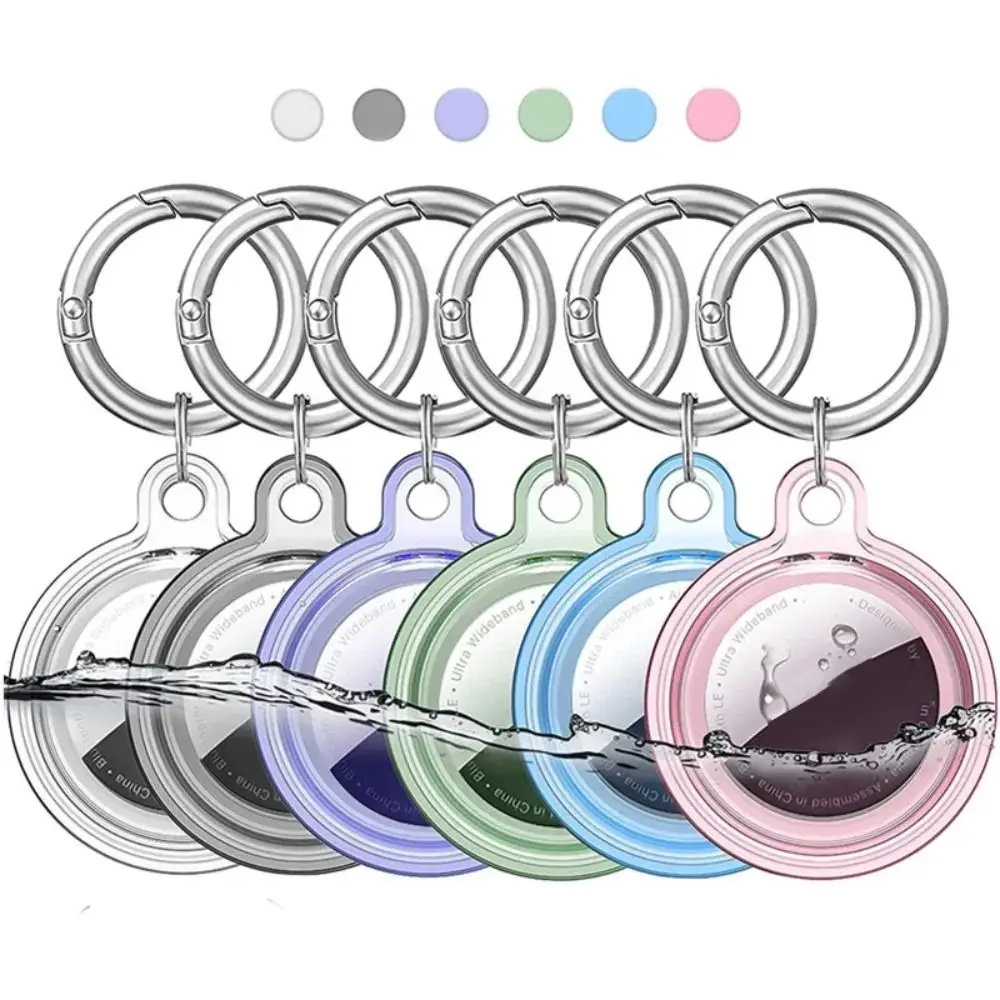 Premium Keychain Protective Case Full Protection Anti-lost Tracker Device Shock-proof TPU Smart Accessories for Apple AirTag