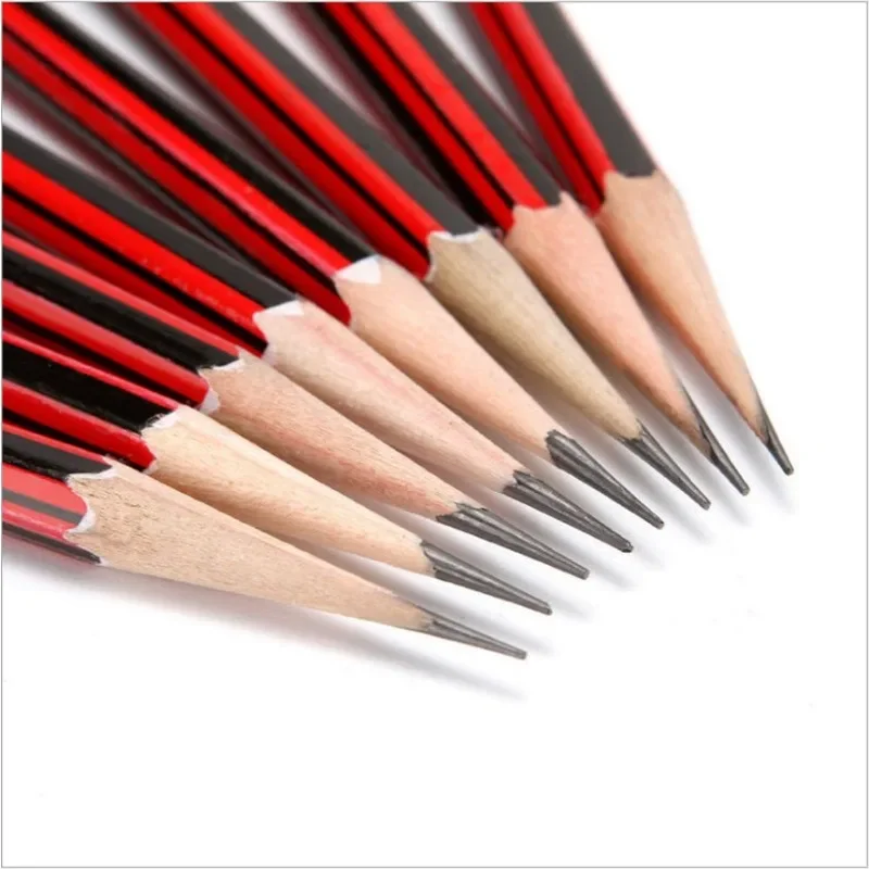 10 Teile/los Skizze Bleistift Holz Blei Bleistifte HB Bleistift mit Radiergummi Kinder Zeichnung Bleistift Schule Schriftlich Schreibwaren