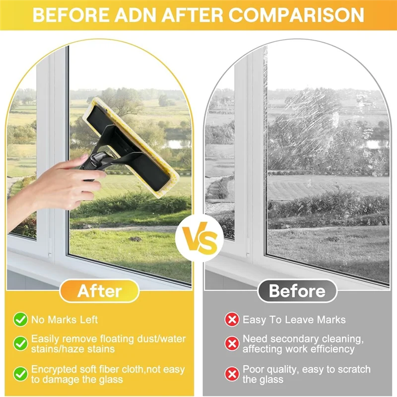 A01V-For Karcher WV1 WV2 WV5 WV7 Replacement Attachments- Spray Bottle, Nylon Sticker, Mop Pad For Window Cleaning Machines 1+2