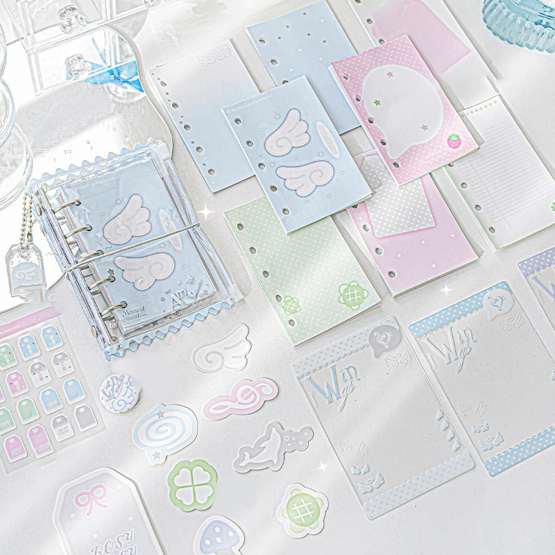 Notatnik w stylu INS w kształcie torebki z cukierkami, dziennik M5, koreański notatnik z luźnymi kartkami, album DIY mini M5, segregator na karty.