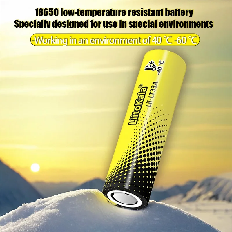 20PCS LiitoKala Lii-LT33A 18650 3300mah 3.7V Rechargeable Battery for -40° Low-temperature battery