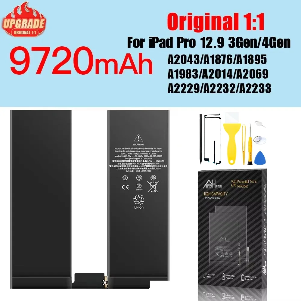 PINZHENG Tablet Battery For iPad 5 6 Air A1484 For iPad Air2 A1474 A1475 A1893 10.2 Mini 2 3 4 5 Pro 9.7 10.5 11 12.9 Battery image 3