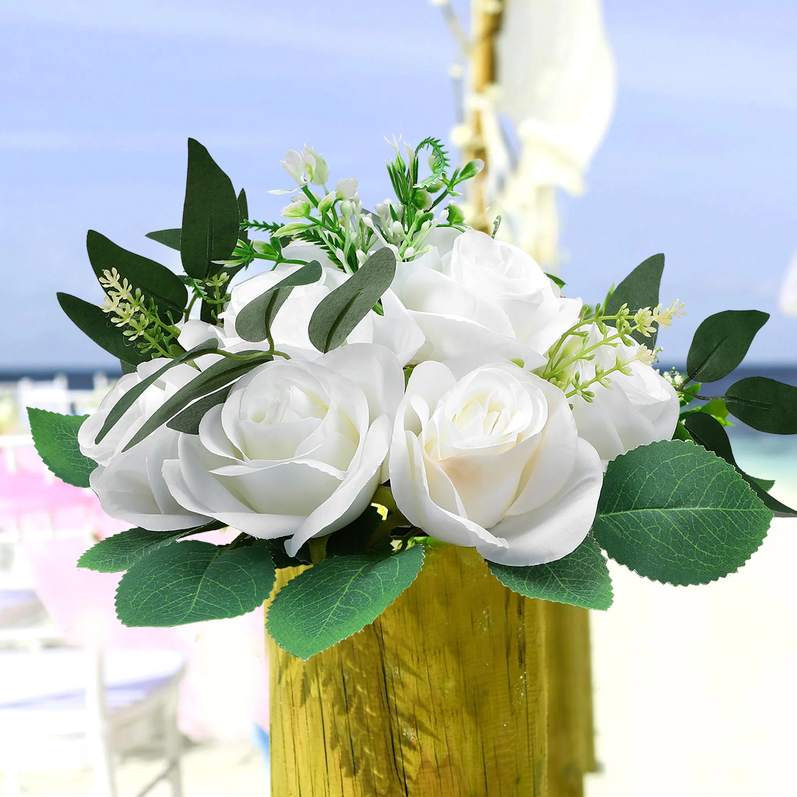 

1pcs Wedding Centerpiece Fake Ball For Party Event Anniversary Baptism Reception Dessert Table Decoration Indoor Scene Column