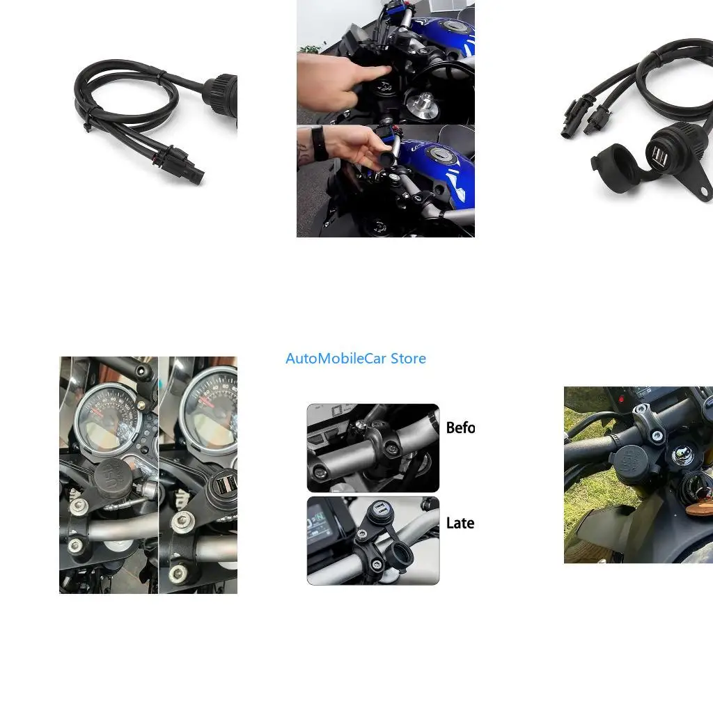 G8TE Fast Double USB Port For R1200GS R1250GS F850GS F800GS Bike Accessories