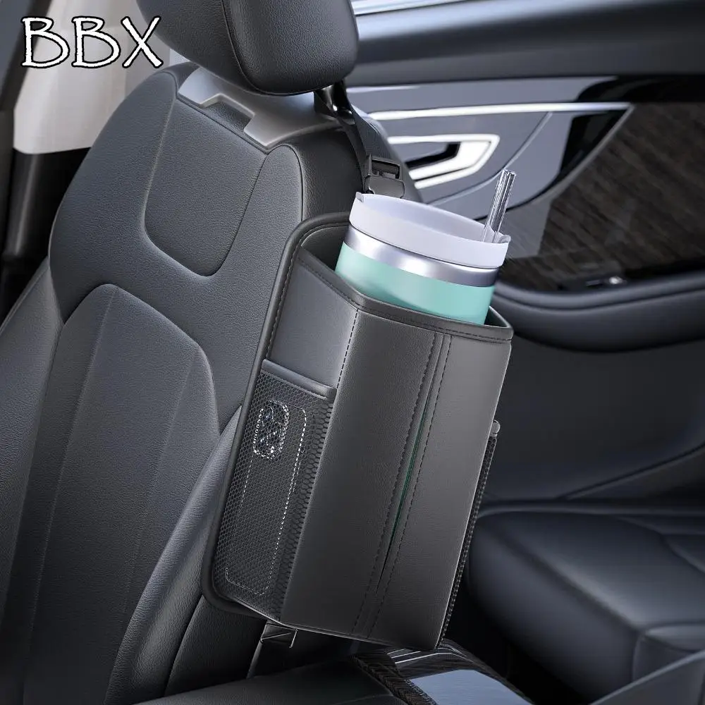 

Adjustable Car Seat Side Storage Bag Storage Box Cup Holder Car Tissue Case Large Capacity Waterproof Space Saving Organizers