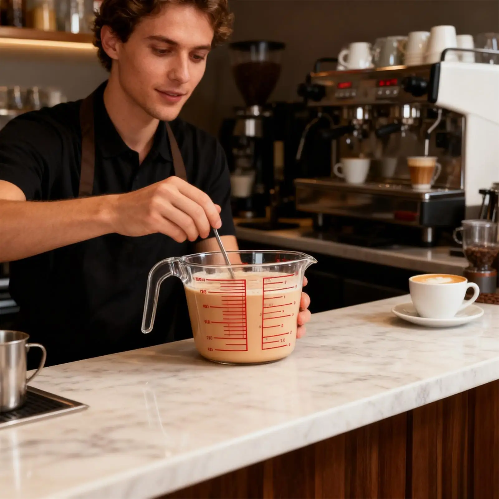 

Liquid Measuring Cup Glass Transparent Metric-imperial Measurement Jug Household Measuring Cup For Kitchen Baking Cooking Home