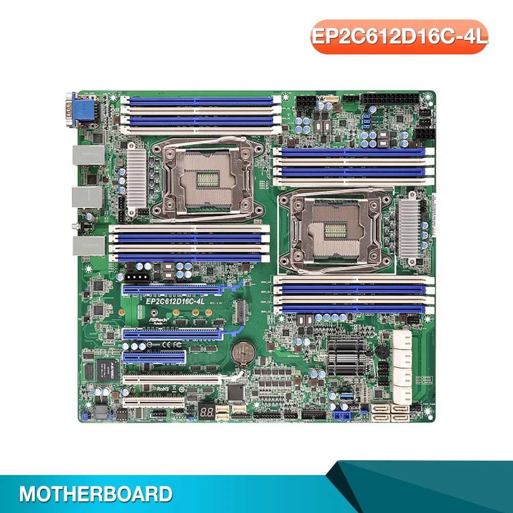 

Server Motherboard For EP2C612D16C-4L For ASROCK DDR4 2400 LGA2011 Support E5-2600 V3 V4