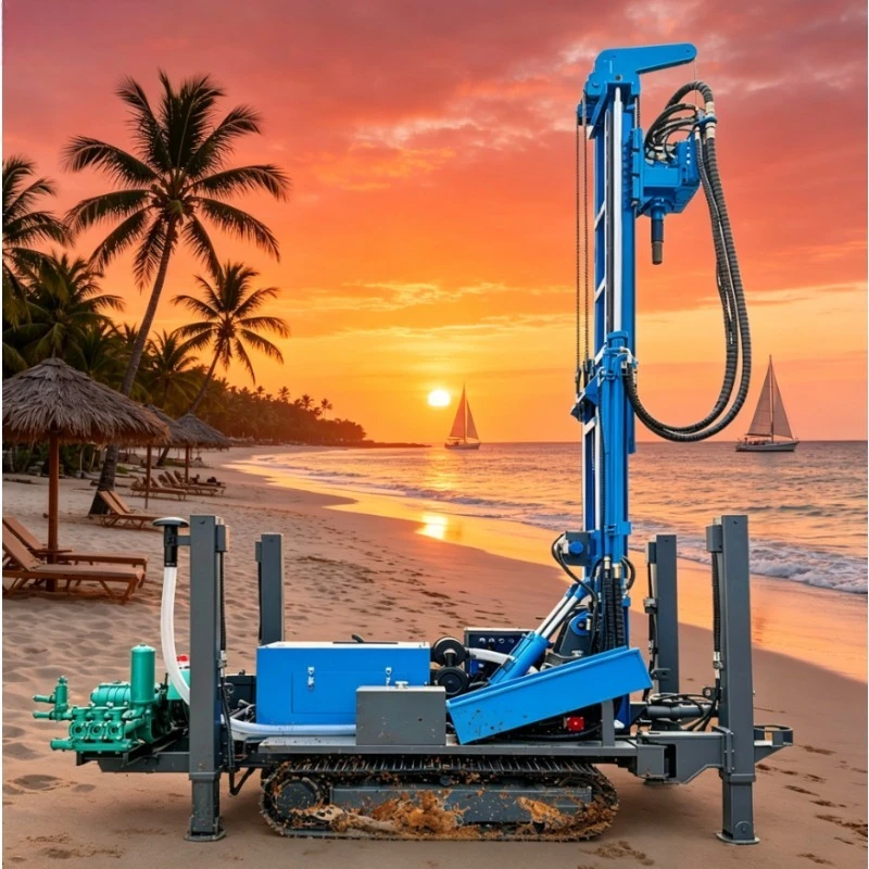 Customized Well Drilling Rig 600m Pneumatic Deep Well Drilling Efficient Crawler Mounted Hydraulic Water Well Drilling Machine