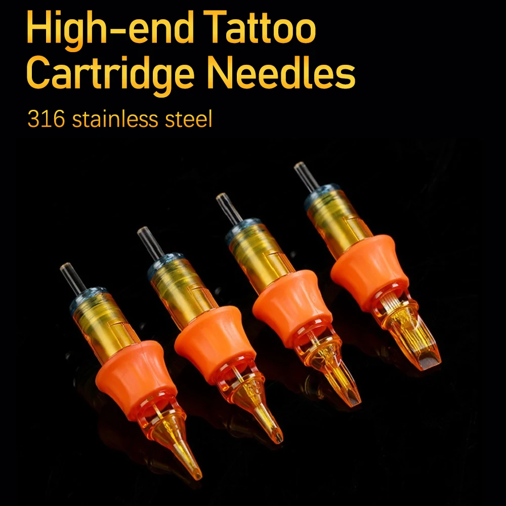 

10PCS RL/RS/RM Disposable Cartridge Tattoo Needles for Rotary Tattoo Machine Pen Permanent Makeup Lip Eyebrow Tattoo Supplies