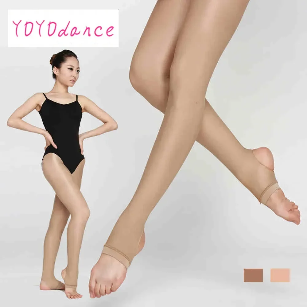 Women's Oil Shiny T-crotch 40D Pantyhose Yarns Sexy Stocking Hose Dance Fitness Leggings Lingerie Tights