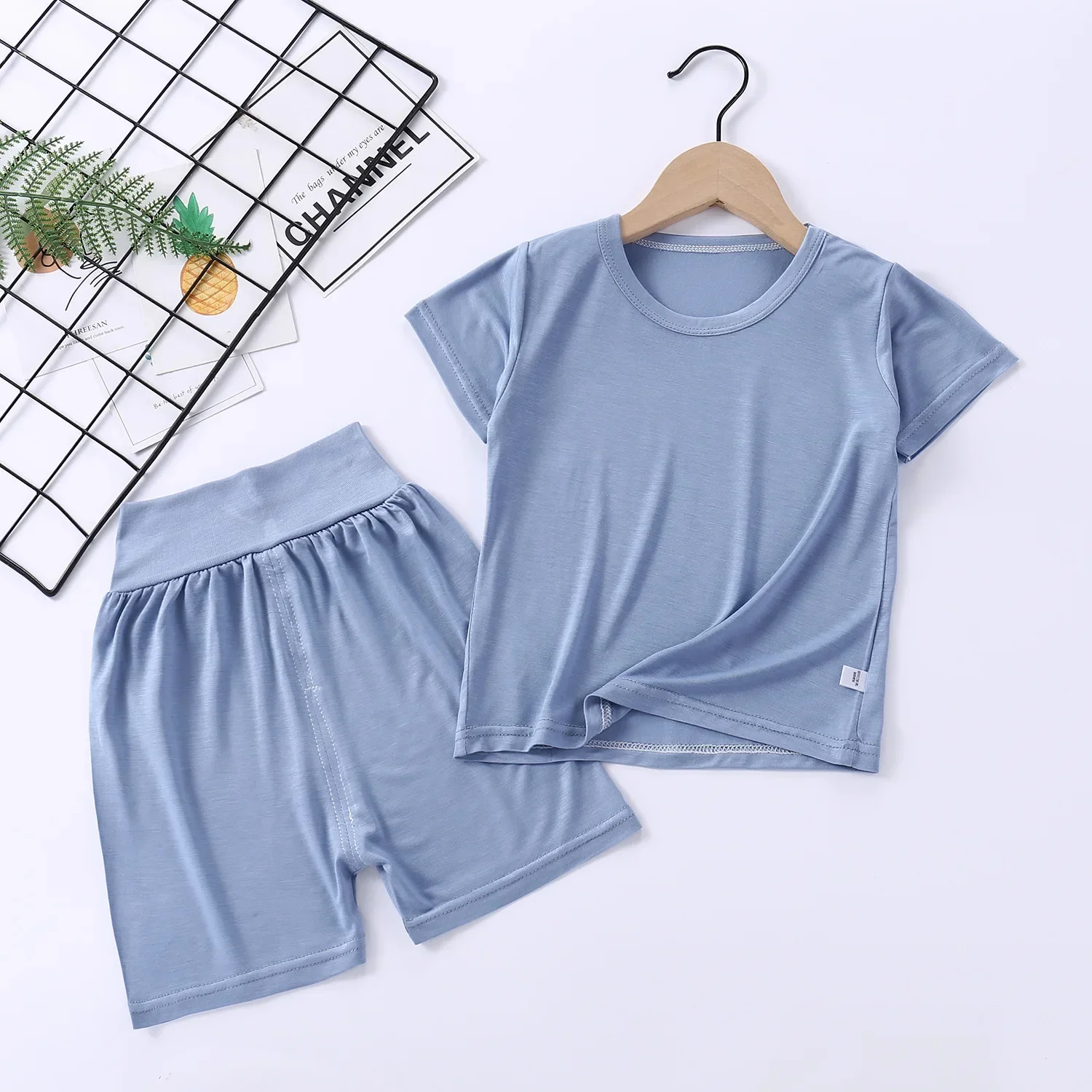 Spring Summer Baby Girls Clothes Pajamas Sets Kids Boy Modal Homewear Modal Nightwear Children's Indoor Clothing Pijamas Suit - view 4