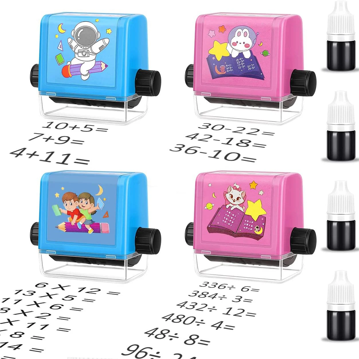 Roller Digital Teaching Stamp Multiply Divide Addition Subtraction Maths Reusable Calculation Educational Exercises Within 100