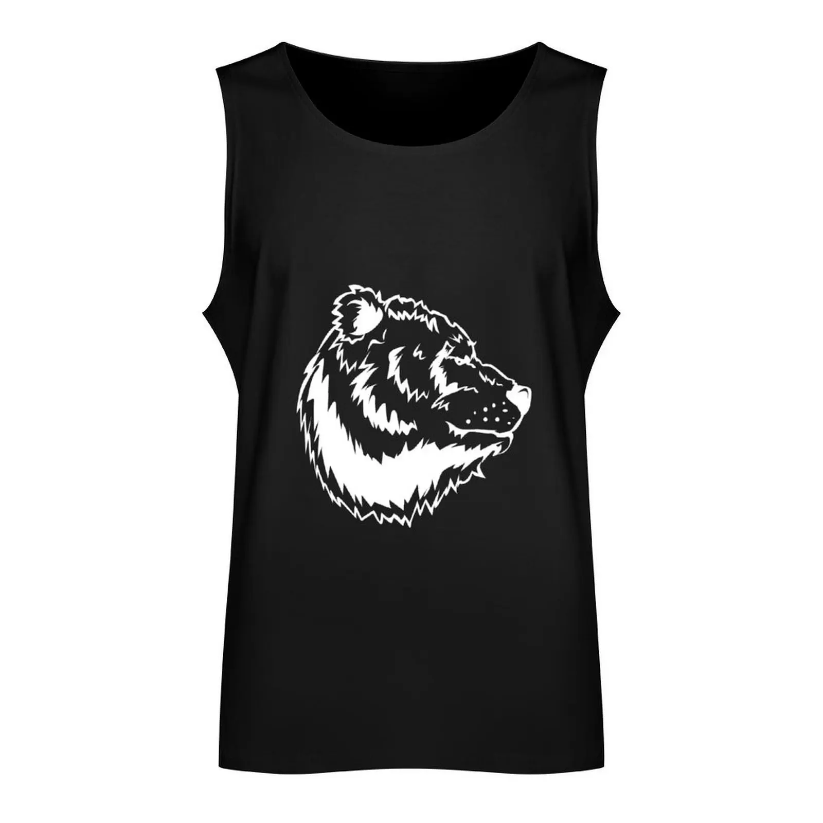 Waving Bear Tri-blend Tank Top Men gym sportswear bodybuilding man Fitness men clothing