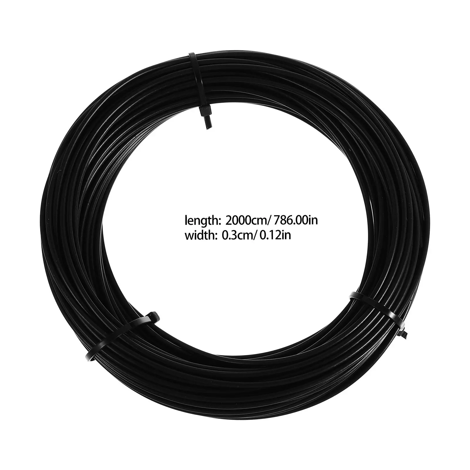 Plastic Coated Stainless Steel Wire Rope 1 Roll Black Heavy Duty Cable for DIY Hanging Garden Security Indoor Outdoor Use view 4