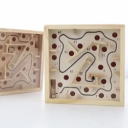 Labirinto di legno gioco da tavolo palla In labirinto Puzzle giocattoli Montessori artigianali Puzzle 3D giochi educativi