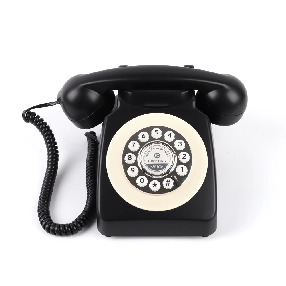 CHEETA Grünes Antik-Audio-Gästebuch Maßgefertigte Großhandels-Hochzeitsdekoration Telefonnachrichtenaufzeichnung Geständnis-Voicemail 8