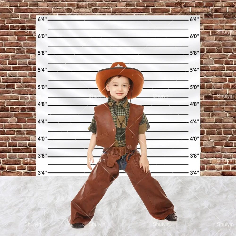 الشرطة السجن قياس الارتفاع خلفية العازبة الفتيات حفلة عيد ميلاد زينة Mugshot المباحث أراد فوتوزون الدعائم #5